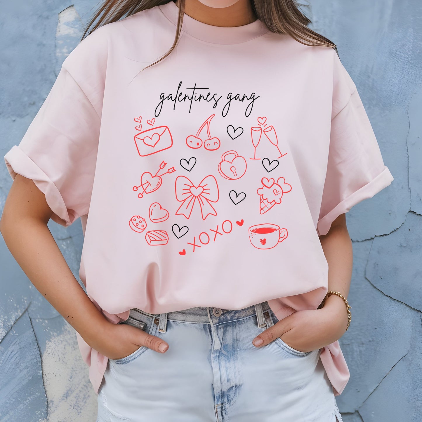 Galentine's Day Shirt, Galentine's Gift, Galentine's Gang Design, Galentine's Girls Club Shirt, Ladies Celebrating Ladies, Valentine Besties