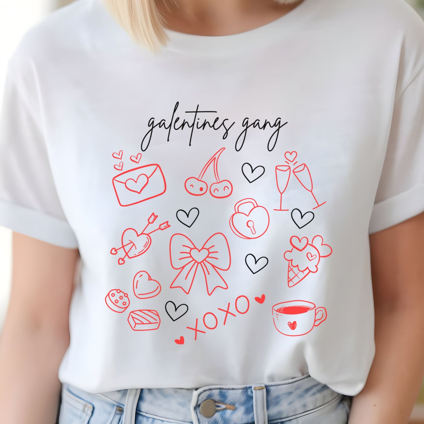 Galentine's Day Shirt, Galentine's Gift, Galentine's Gang Design, Galentine's Girls Club Shirt, Ladies Celebrating Ladies, Valentine Besties