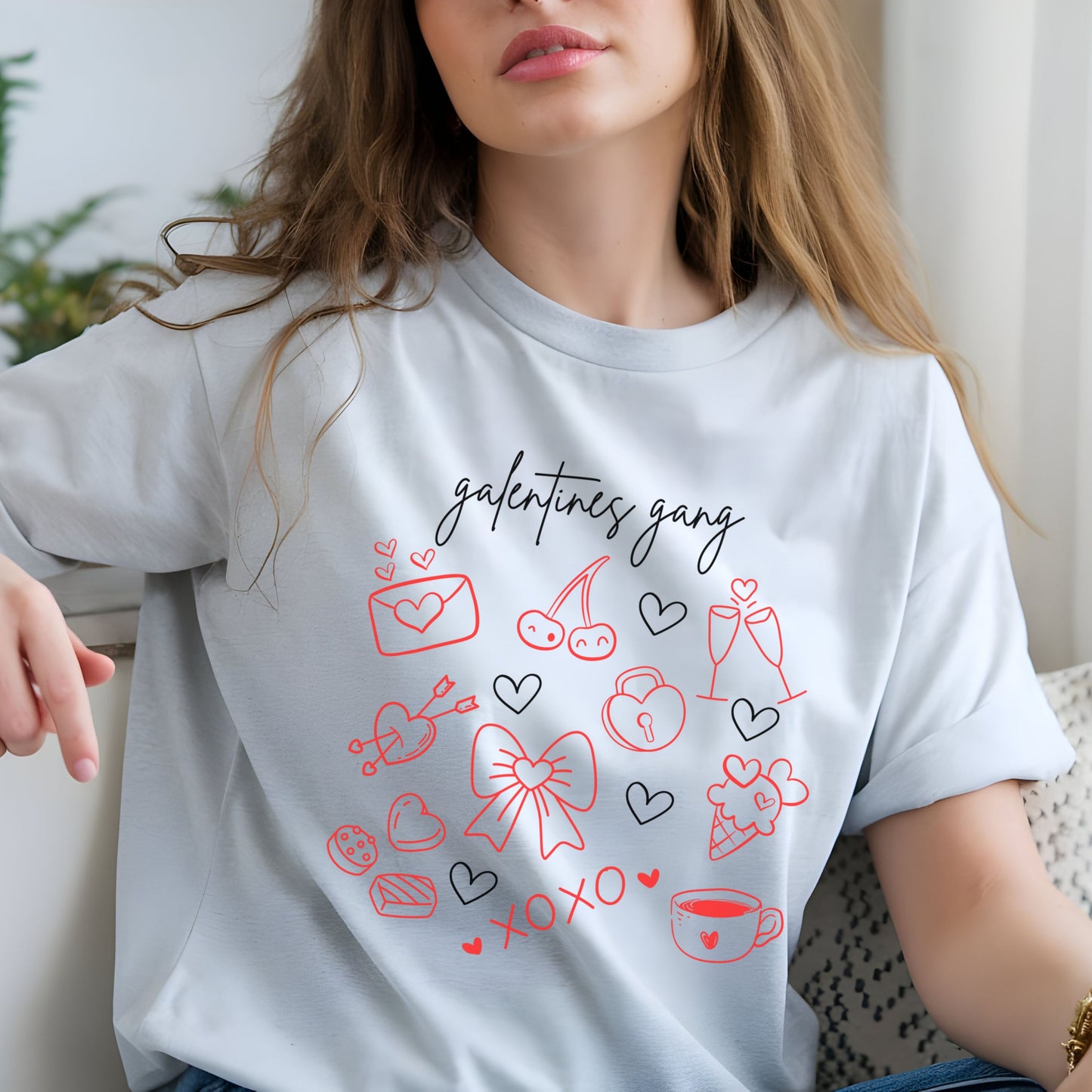 Galentine's Day Shirt, Galentine's Gift, Galentine's Gang Design, Galentine's Girls Club Shirt, Ladies Celebrating Ladies, Valentine Besties